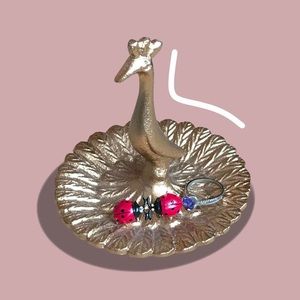 World Market Peacock Jewelry Ring Holder
